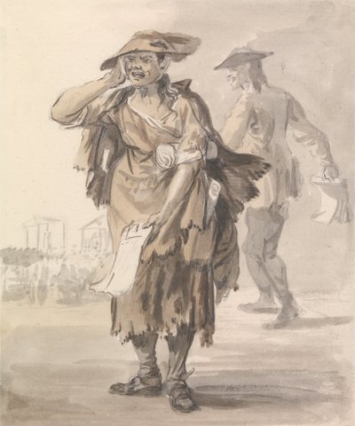 London Cries - Last Dying Speech and Confession by Paul Sandby